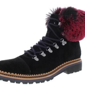 Sam Edelman Bowen Suede faux fur booties - size 6